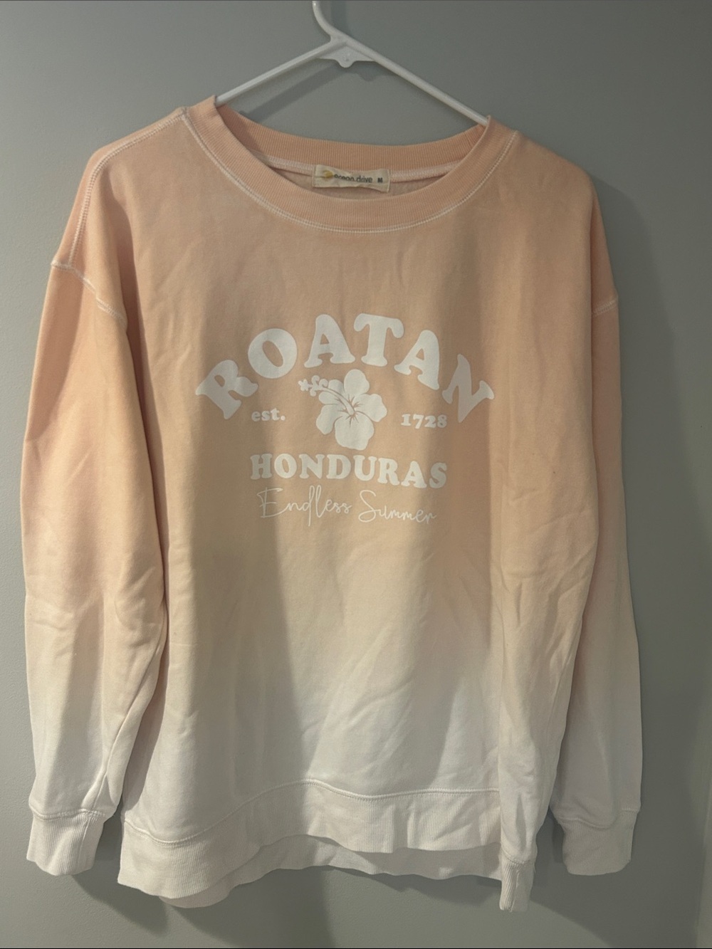Ocean Drive Pastel Peach Pullover